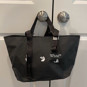 Off White nylon small tote